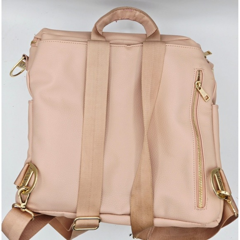 Fawn Design Diaper Bag Backpack Convertible‎ Blush Pink Gold Hardware